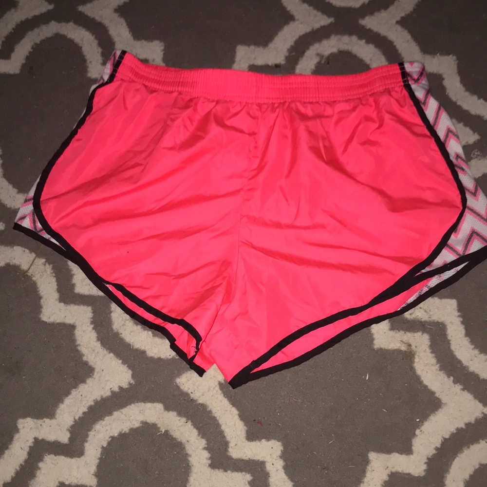 Hot pink athletic shorts